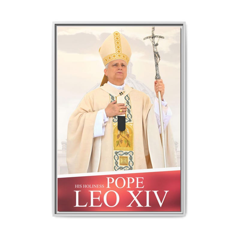 6er Set Poster Papst Leo XIV - Wandkunst Bilder 20x30cm Für Raumdekoration