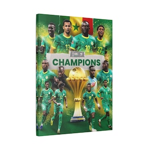 Senegal Afcon 2025 Winners in Rabat Morrocco - African Cup of Nations 2025 Men's Football Champions - Sadio Mane, Idrissa Gueye, Pape Thiaw