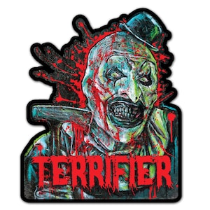 Vinyl Sticker - Art the Clown - Terrifier (approx. 3.5 x 4.25")