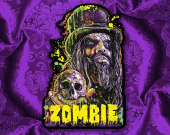 Autocollant vinyle - Rob Zombie (environ 3 x 4,5")