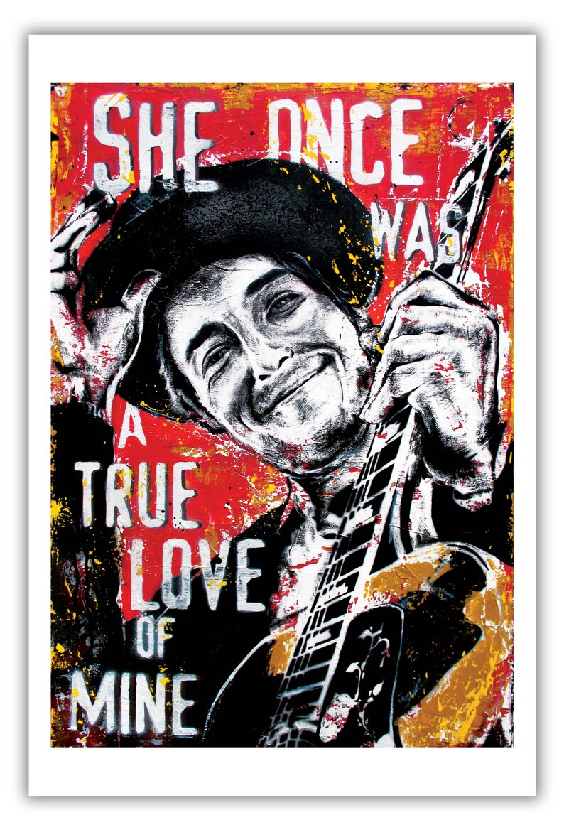 Print 12x18 Bob Dylan Nashville Skyline Folk Music Singer Songwriter Art image 2