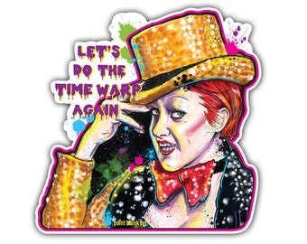 Vinyl Sticker -Columbia (approx. 4 x 4.125") - Rocky Horror Picture Show Say Hello to Oblivion