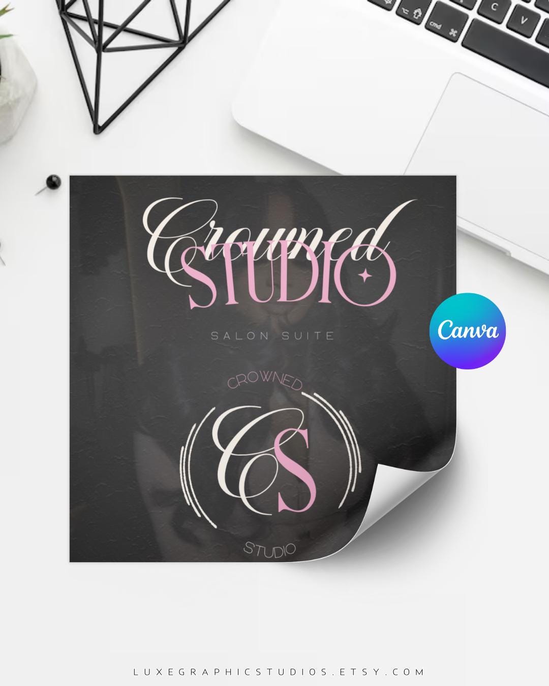 customize 12,310+ pink logo templates online - canva... Pink Logo Design Canva Template: DIY Branding Logo for Business Owners ...