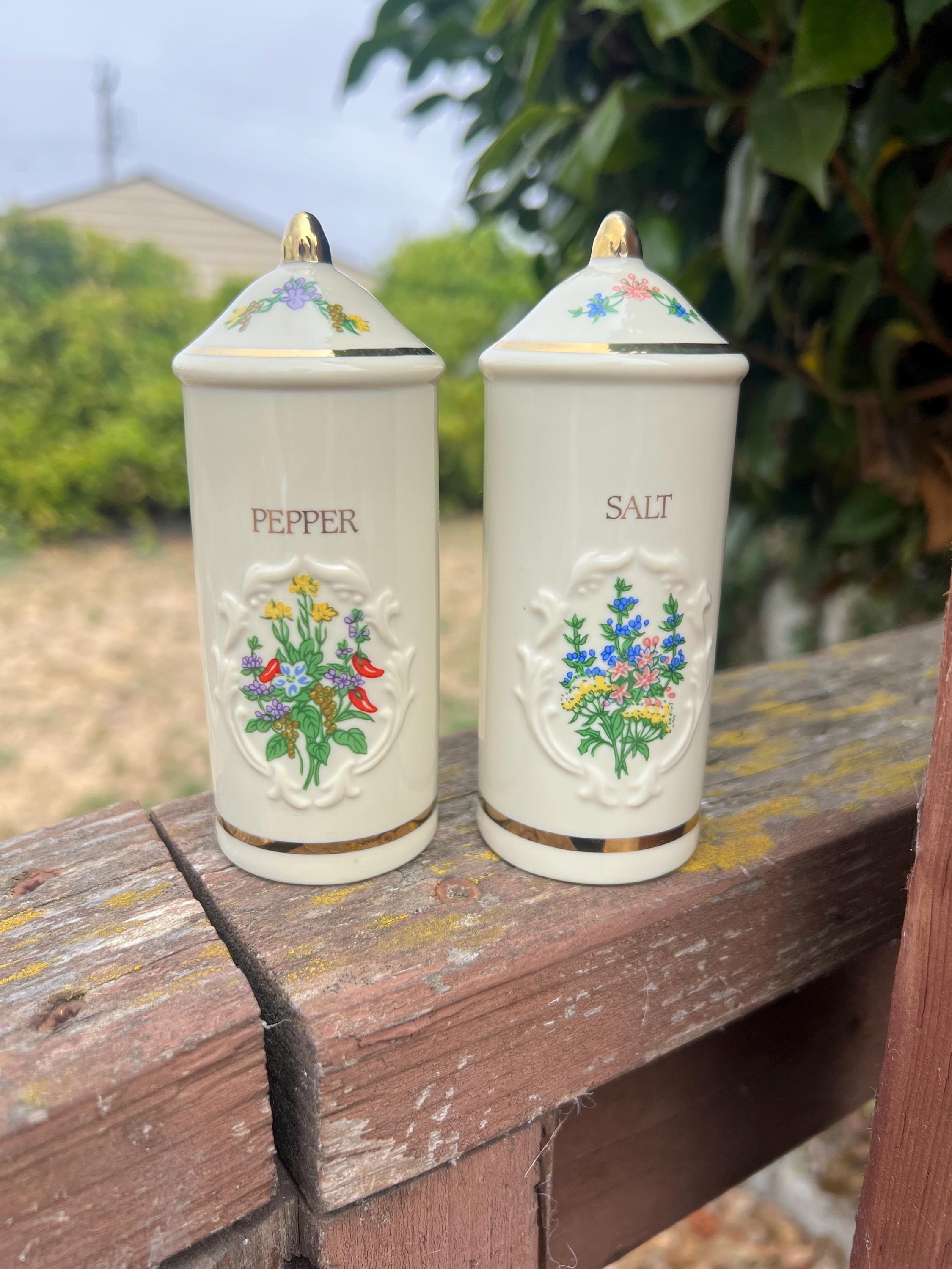 1950’s レニーレノックス ビンテージ 塩＆胡椒入 アドバタイジング Lenox Salt Pepper - Etsy