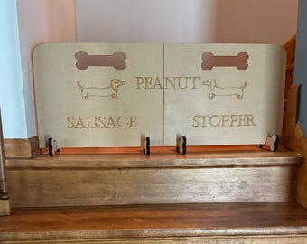 Barrière Pour Chien D'escalier - 70 Cm Large, 54 Cm Haut - 3 Pieds Pour Stabilité - Montage Sans Perçage - Fabriqué Au Royaume-Uni - 2