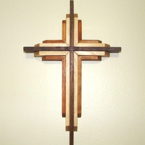 Layered Wall Cross, Christian Decor image 5
