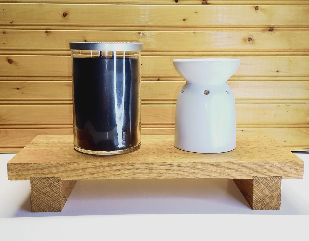 Solid Oak Wood Riser Rustic, Farmhouse, Minimalist Style Complements ...