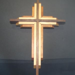 Layered Wall Cross, Christian Decor image 8