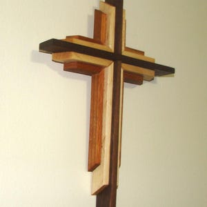 Layered Wall Cross, Christian Decor image 6