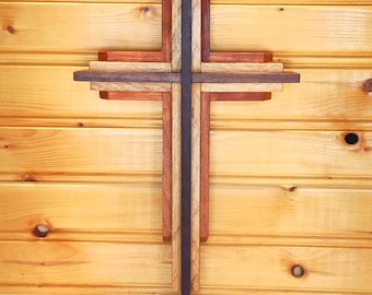 Layered Wall Cross, Christian Decor