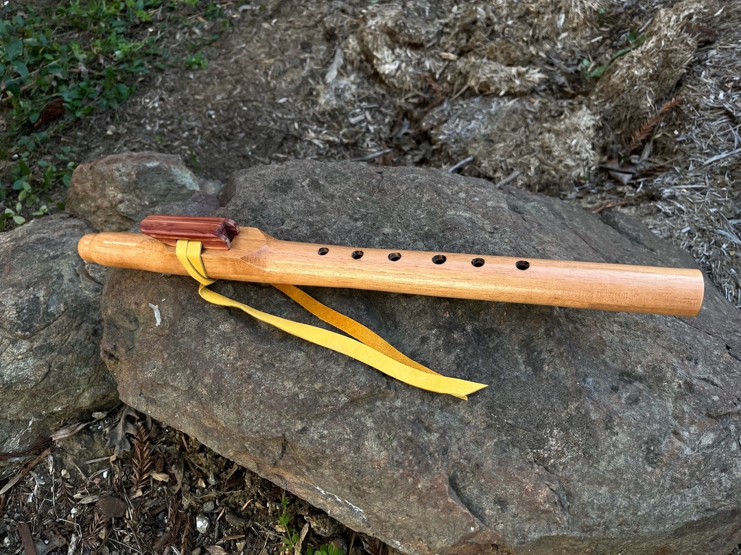 A Minor Native American Style Flute in Spanish Cedar and Red Etsy
