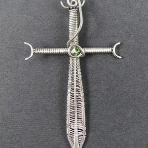 Sword Pendant Wire Woven Jewelry Tutorial image 4