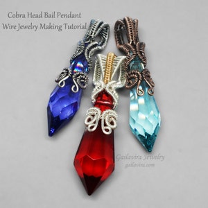 Cobra Head Bail Pendant - Wire Wrapped Jewelry Tutorial