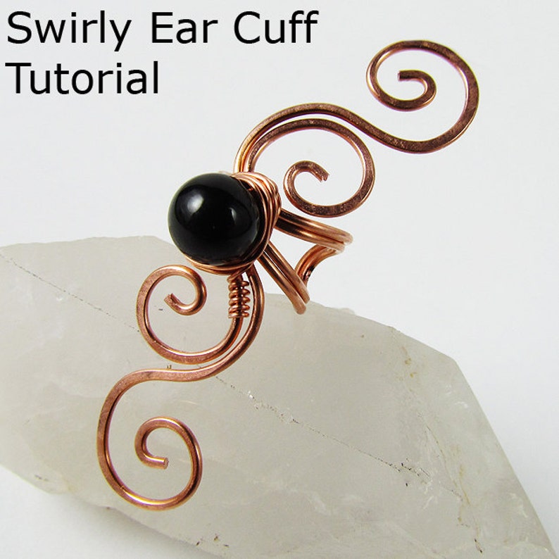 Swirly Ear Cuff Wire Wrapped Jewelry Making TUTORIAL image 2