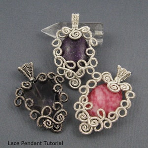 Lace Pendant - Wire Jewelry Making Tutorial