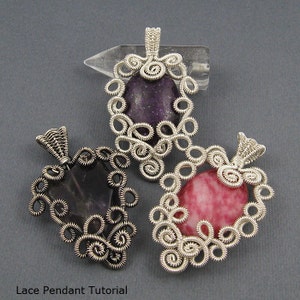 Lace Pendant Wire Jewelry Making Tutorial image 1