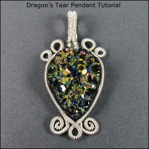 Dragon&#39;s Tear Pendant Wire Wrap Jewelry Tutorial