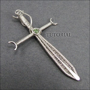 Sword Pendant - Wire Woven Jewelry Tutorial