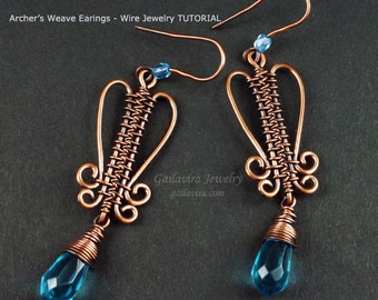 Archer's Weave Earrings  Wire Woven Jewelry Tutorial