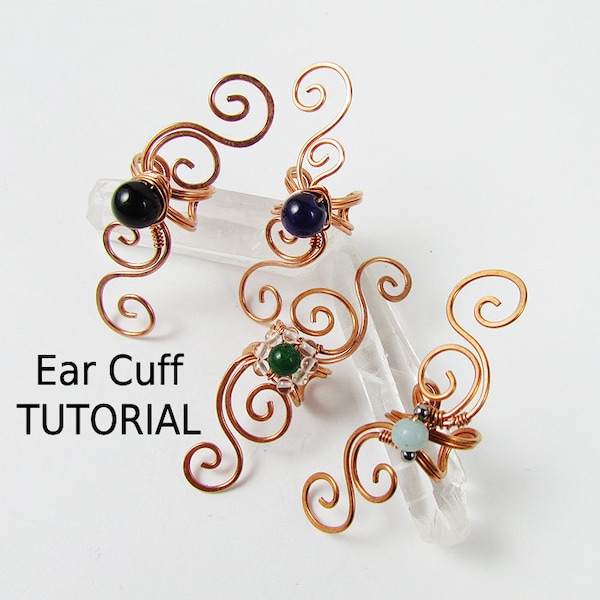 Swirly Ear Cuff - Wire Wrapped Jewelry Making TUTORIAL