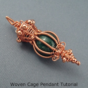 Woven Cage Pendant - Wirework Tutorial