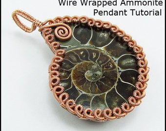 Wire Wrapped Ammonite Pendant Tutorial