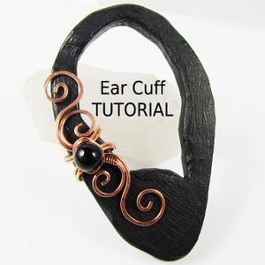 Swirly Ear Cuff Wire Wrapped Jewelry Making TUTORIAL image 3