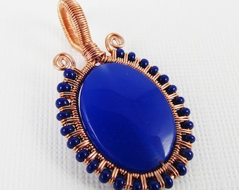 Simple Seed Bead Frame for a Pendant - Wirework Tutorial