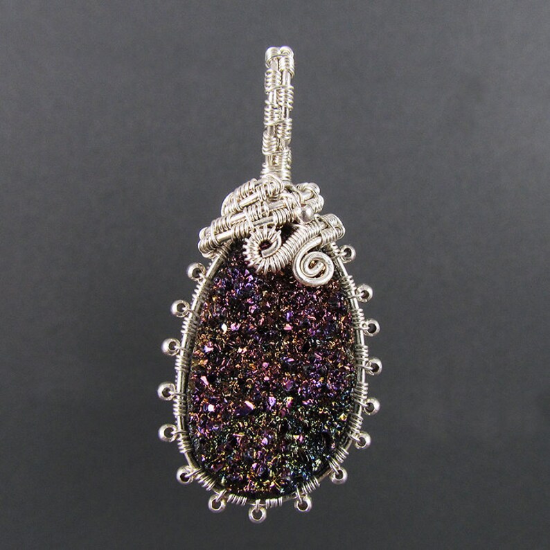 Beaded Frame Pendant Wire Wrapped Pendant Tutorial Etsy