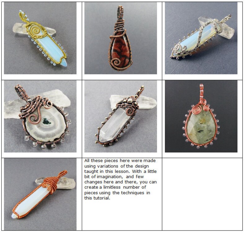 Beaded Frame Pendant Wire Wrapped Pendant Tutorial Etsy