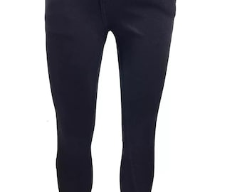 Zwarte superskinny katoenen stretchjeans voor heren