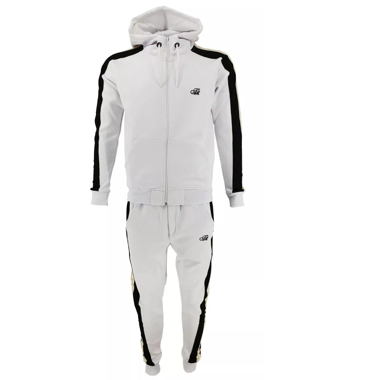 white nike swoosh tracksuit