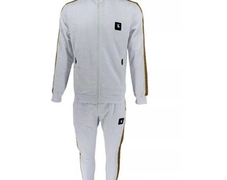 Conjunto Agasalho Masculino Nothinchan 2 Peças - Jaqueta E Calça Com Zíper Laranja