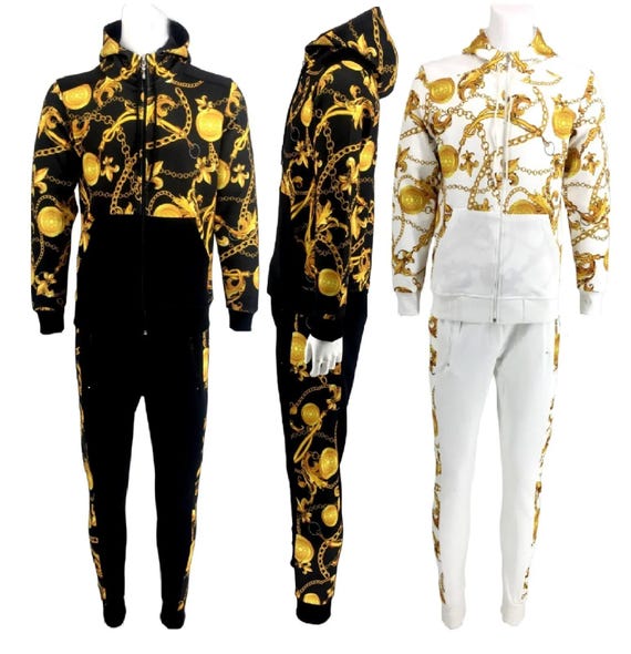 Generico Tute Uomo Complete New York Firmate Felpa Con Pantalone e Cappuccio Due Pezzi Felpe Giacca e Pantaloni Tuta Set Tracksuit Tute da Ginnastica