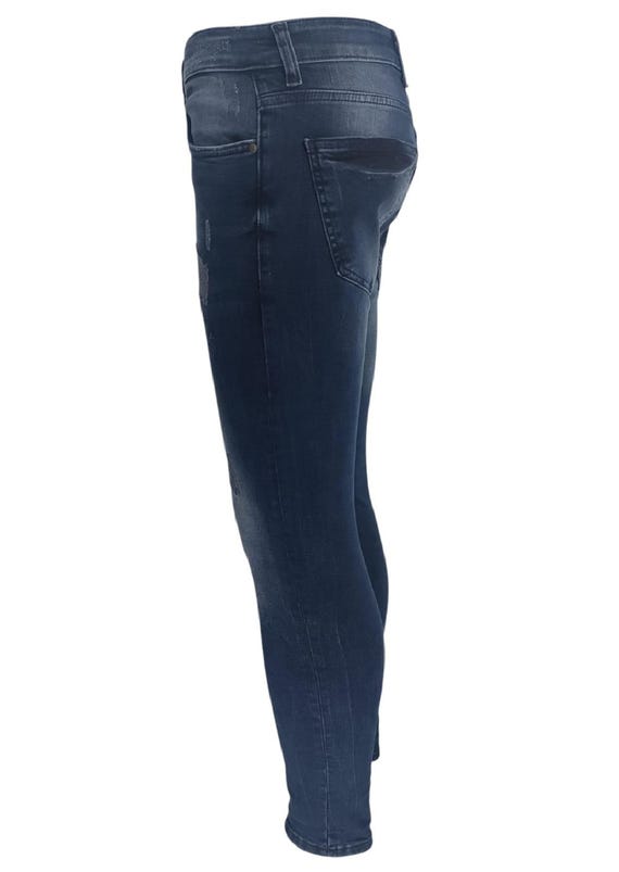 Mens Slim Fit Jeans Men GP Stretch Denim Pants Slim Skinny Casual