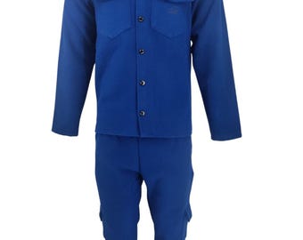 Chándal de mezcla de algodón para hombre: conjunto de jogging de corte entallado con camisa abotonada