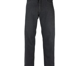 Zwarte comfort-fit herenjeans: Georgio Peviani Classic 5-pocket denim (normaal 31 inch)