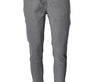 Georgio Peviani heren slim-fit grijze denim jeans (30-42)