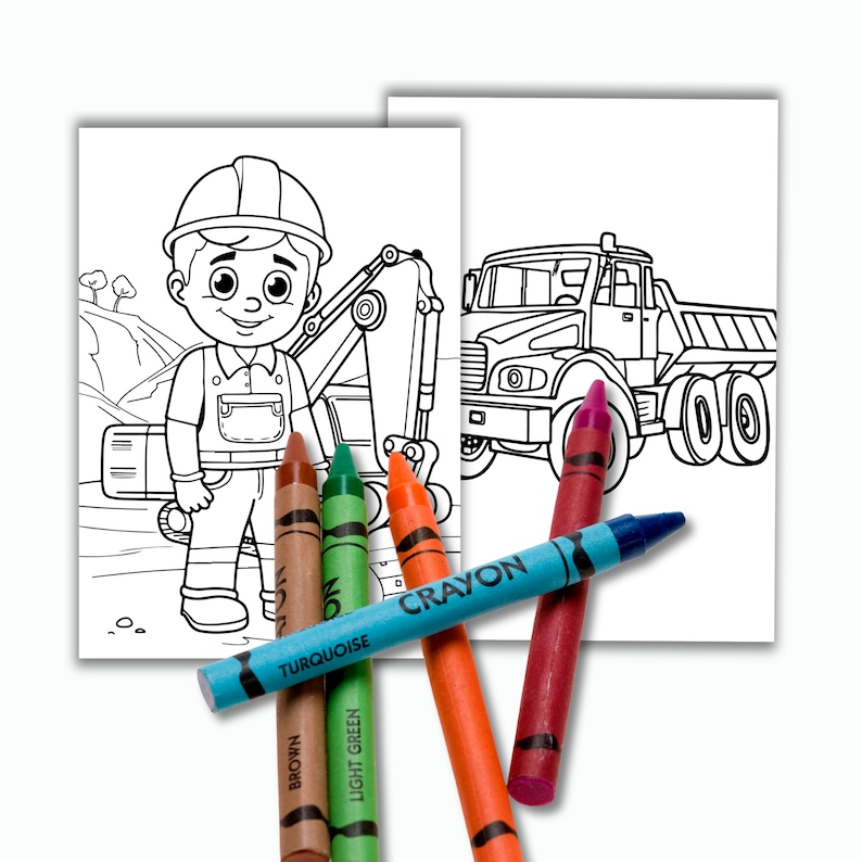 Construction Coloring Pages for Kids, Construction Trucks and Vehicles ...