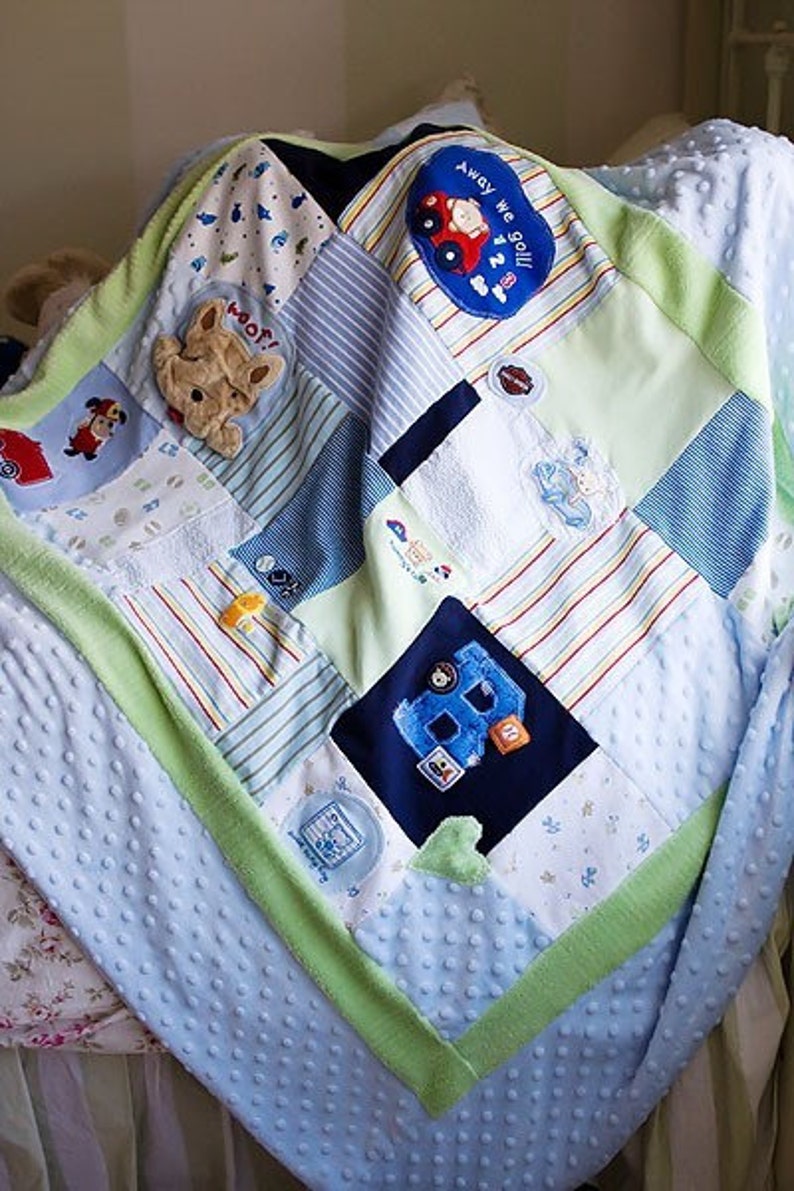 TwoToned Custom Handmade Memory Blanket from Minky or Fleece Etsy