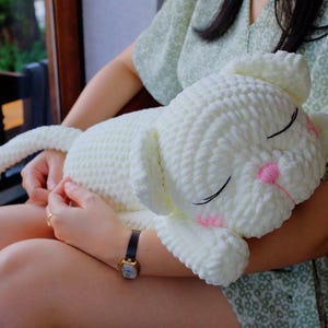 Sleeping Cat Crochet Pattern: Amigurumi Kitten (US Terms) (PDF Pattern