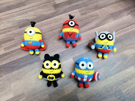 Superhero Minions Crochet Pattern Bundle (US Terms) (PDF Pattern)