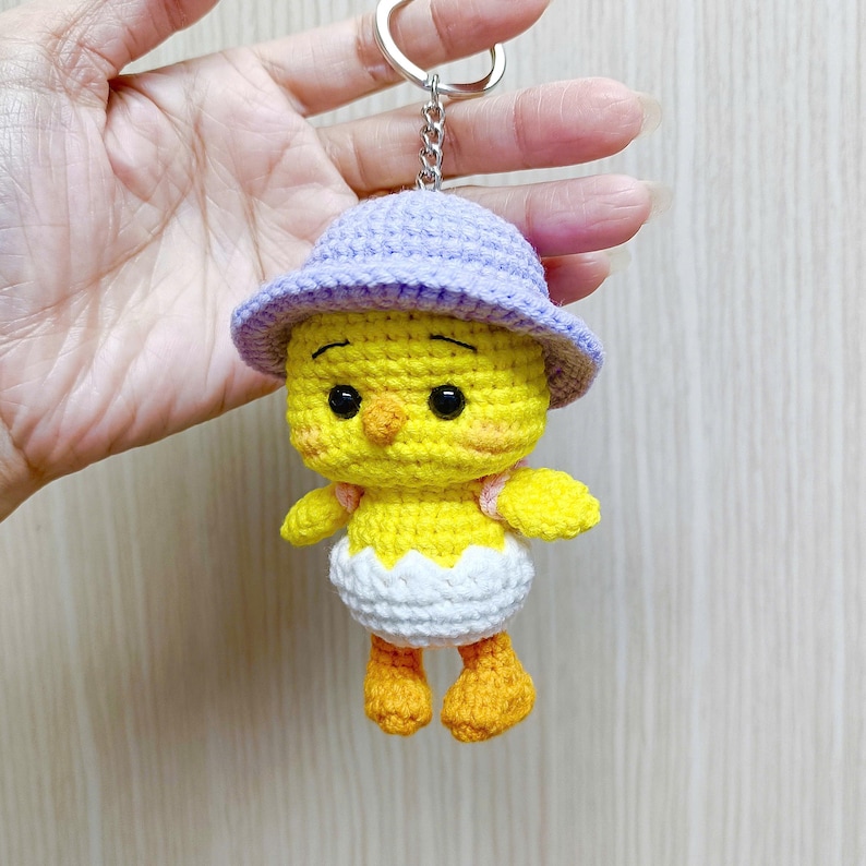 Crochet Duckling & Chicky Keychain Pattern: Amigurumi (US Terms) (PDF ...