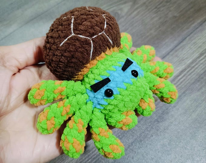 No Sew Ninja Spider Crochet Pattern: Easy US Term (PDF Pattern)