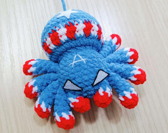 Captain-Spider Crochet Pattern: Realistic Spider Amigurumi (US Terms) (Digital Download)