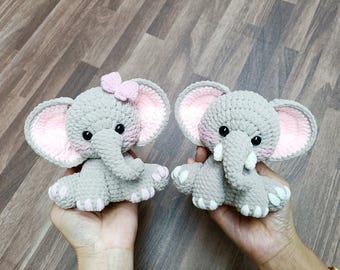 Elephant Amigurumi Crochet Pattern (US Terms) (PDF Pattern)