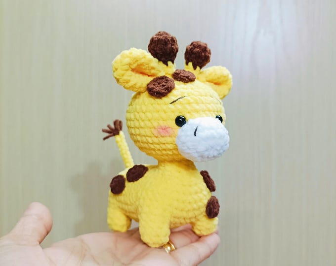 Crochet Giraffe Pattern: Low Sew Amigurumi (PDF Download)