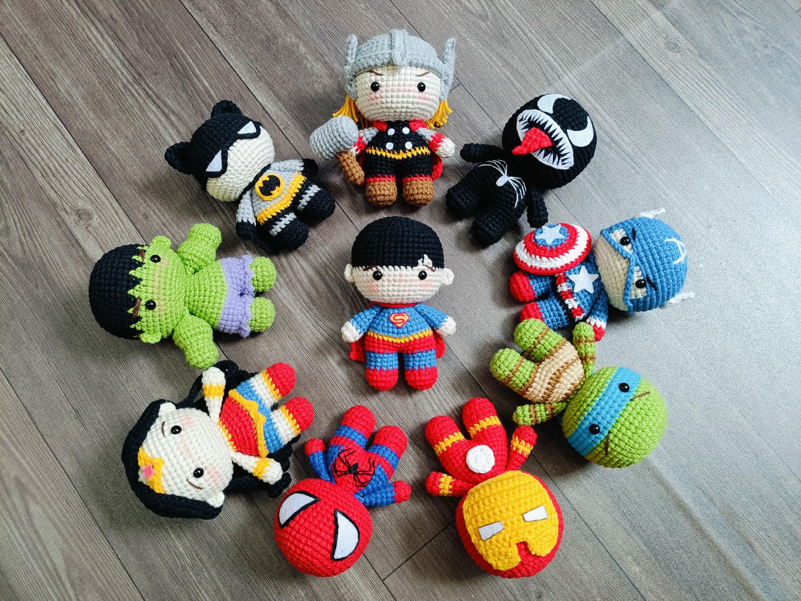 Super-Spider & Superhero Crochet Pattern Bundle (US Terms) (PDF Pattern)