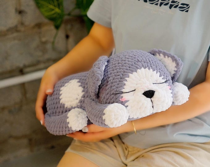 Sleeping Tabby Cat Crochet Pattern: Amigurumi Plush (US Terms) (PDF Pattern)