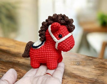 Crochet Horse Keychain Amigurumi Pattern (US Terms) (PDF Pattern)